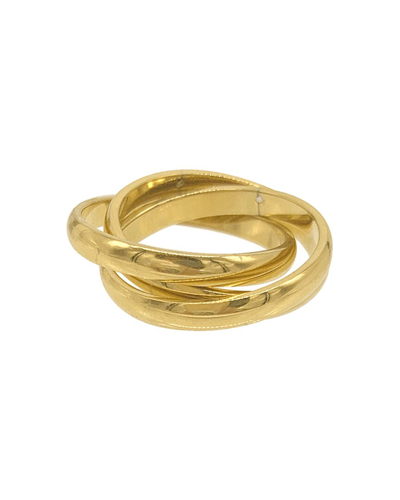 Shop Adornia 14k Plated Interlocking Ring