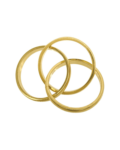 Adornia 14k Plated Interlocking Ring