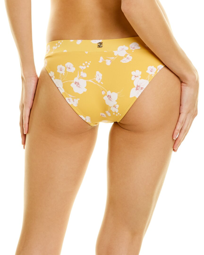 Shop Revel Rey Rita Bikini Bottom In Yellow