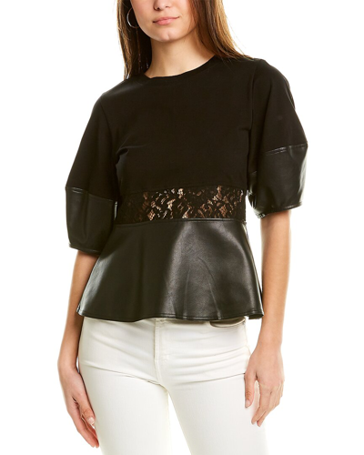 Gracia Classic Peplum Top In Black | ModeSens