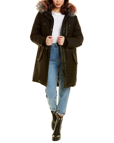 Shop Mackage Down Sleeve Parka In Black