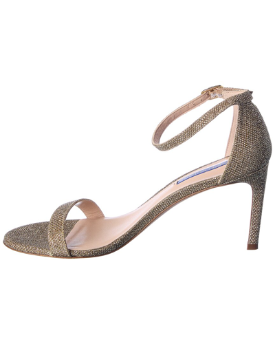 Shop Stuart Weitzman Nunakedstraight Sandal In Gold