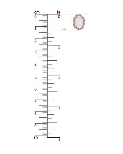 Eye Candy La Mariah Cz Crystal Rose Quartz Stud Earring