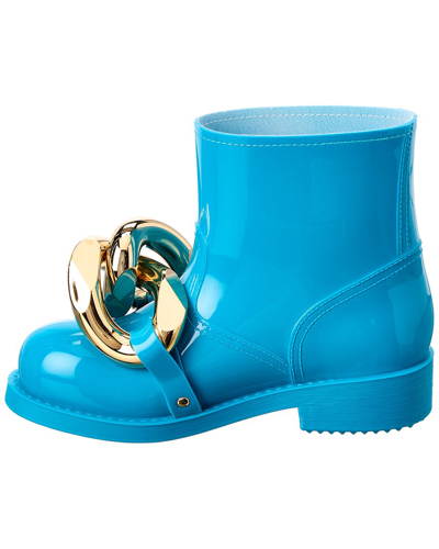 Shop Jw Anderson Chain Rubber Boot In Blue