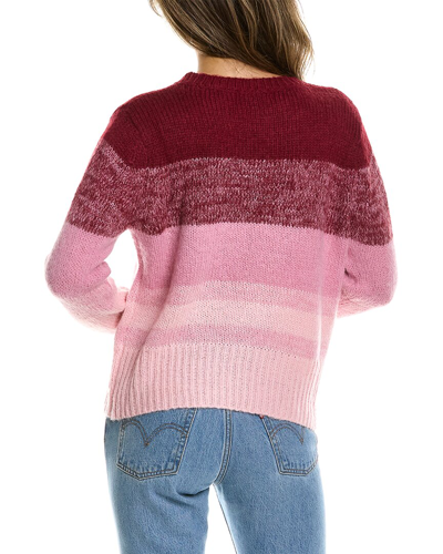 Shop Lea & Viola Ombre Wool-blend Sweater In Pink