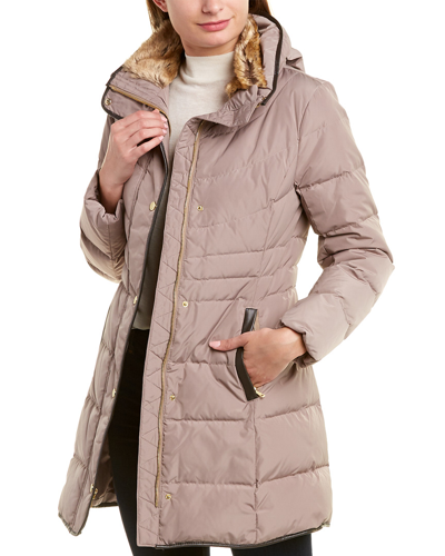Shop Cole Haan Signature Quilted Down Coat In Nocolor
