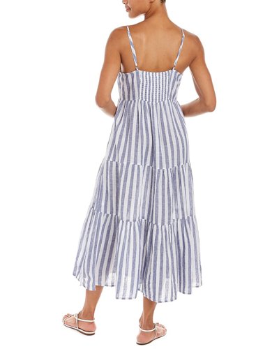 Shop Beachlunchlounge Lana Linen-blend Midi Dress In Nocolor