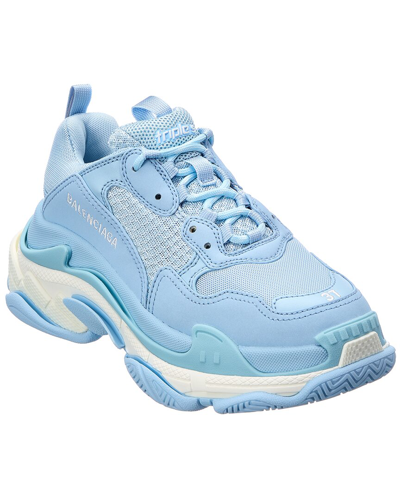 Shop Balenciaga Triple S Sneaker In Blue