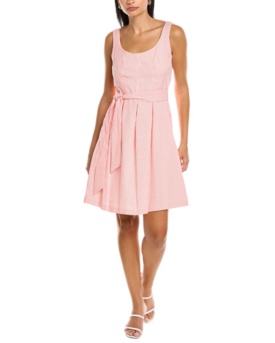 Shop Anne Klein Seersucker Mini Dress In Pink