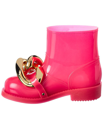 Shop Jw Anderson Chain Rubber Boot In Pink