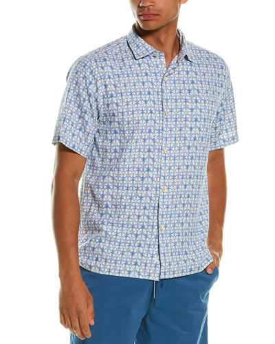 Tommy Bahama Melbourne Mosaic Silk Camp Shirt In Blue | ModeSens
