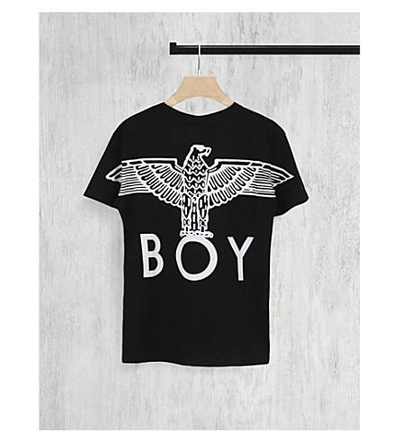 Shop Boy London Logo-print Cotton-jersey T-shirt In Black