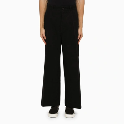 Shop Incotex Red X Facetasm Wide Leg Trousers In Black