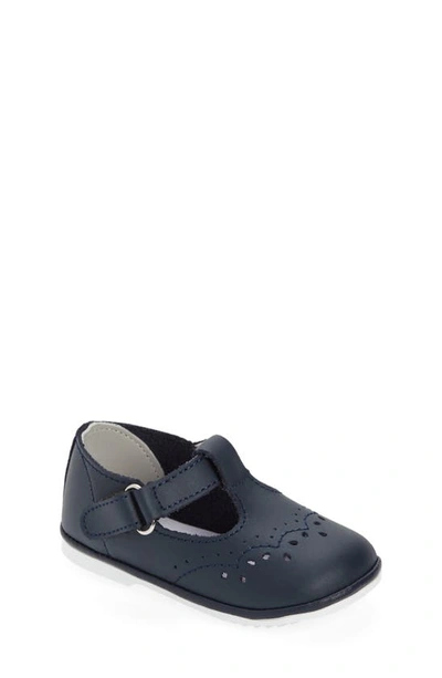 Shop L'amour Kids' Birdie T-strap Mary Jane In Navy