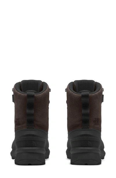 Shop The North Face Chilkat V Waterproof Boot In Coffee Brown/ Tnf Black