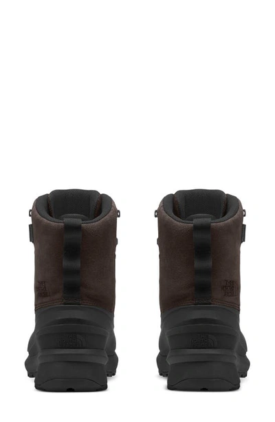 The North Face Chilkat V Waterproof Boot In Coffee Brown/ Tnf Black