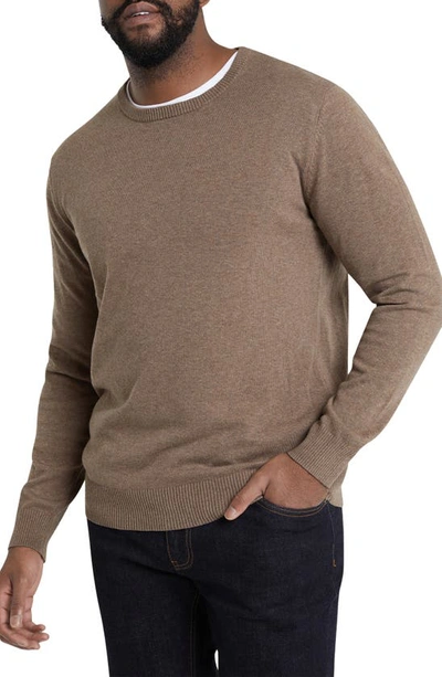 Shop Johnny Bigg Essential Crewneck Sweater In Biscuit