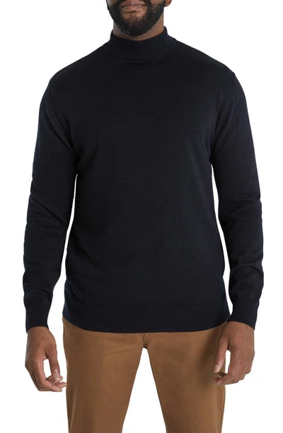 Shop Johnny Bigg Essential Turtleneck Sweater In Black