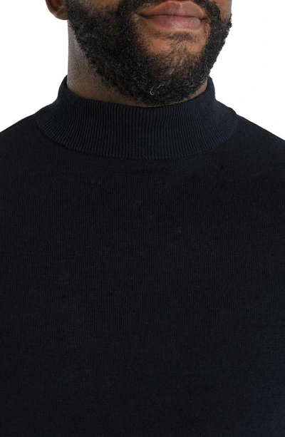 Shop Johnny Bigg Essential Turtleneck Sweater In Black