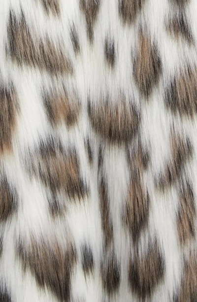 Shop Dolce & Gabbana Lynx Print Faux Fur Coat In S8350 Jacquard