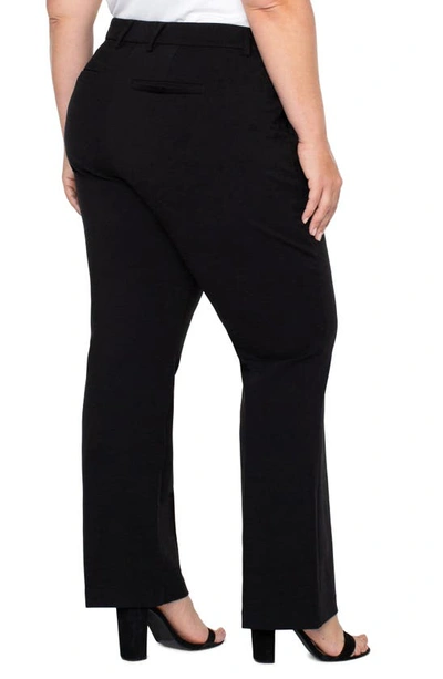 Shop Liverpool Los Angeles Kelsey Flare Ponte Trousers In Black