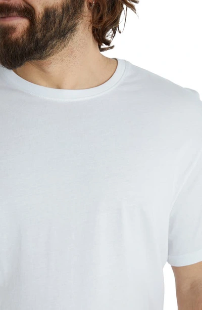 Shop Johnny Bigg Essential Crewneck T-shirt In White
