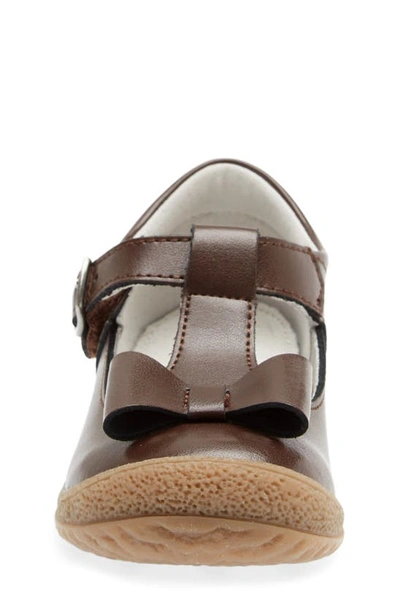 Shop L'amour Emma Bow Mary Jane In Brown