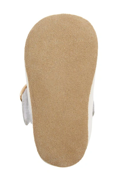 L'amour Evie T-strap Crib Shoe In White