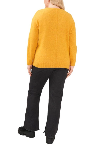 Shop Vince Camuto Cozy Seam Sweater In Amber