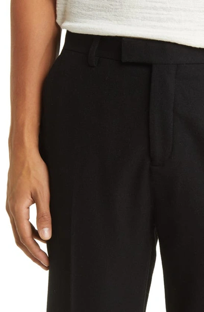 Shop Ted Baker Badsey Slim Fit Flat Front Cotton Blend Pants In Black