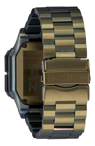 Shop Nixon Regulus Digital Bracelet Watch, 46mm In Surplus / Black