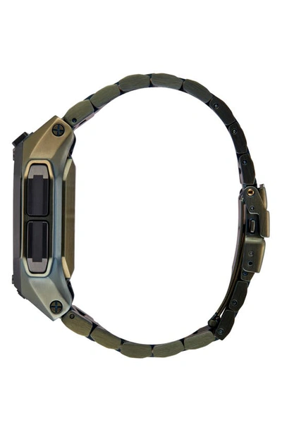 Shop Nixon Regulus Digital Bracelet Watch, 46mm In Surplus / Black