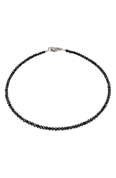 Shop Sethi Couture Black Diamond Bracelet In Black/ White Gold