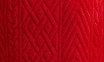 Shop Lauren Ralph Lauren Clipped So Soft Robe In Red