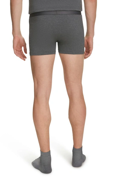 Shop Falke 2-pack Daily Comfort Cotton Blend Boxer Briefs In Dark Grey