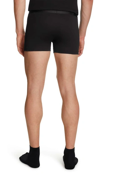 Shop Falke 2-pack Daily Comfort Cotton Blend Boxer Briefs In Black