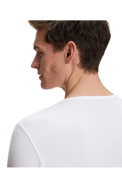 Falke Short-sleeve V-neck T-shirt In White
