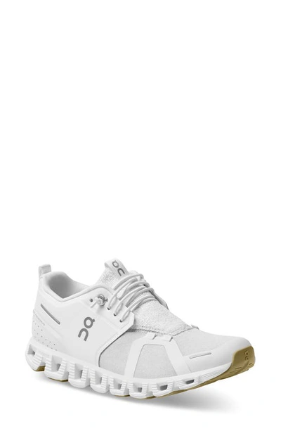 Shop On Cloud 5 Terry Running Shoe In White/ Almd