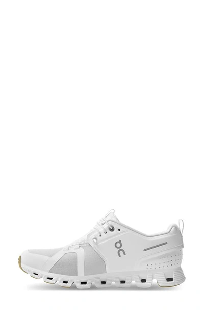 Shop On Cloud 5 Terry Running Shoe In White/ Almd