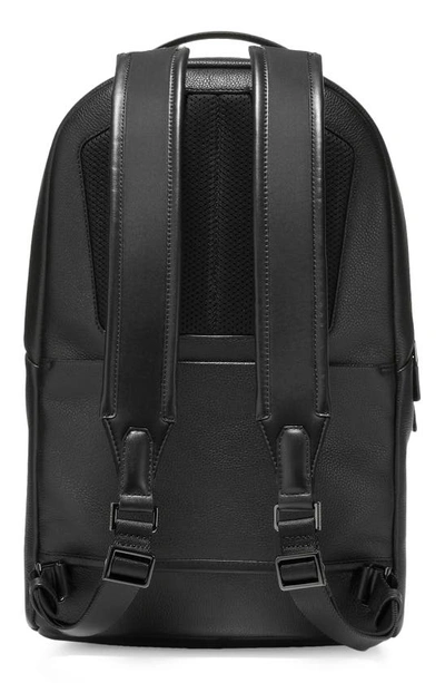 Shop Cole Haan Triboro Leather Backpack In Black