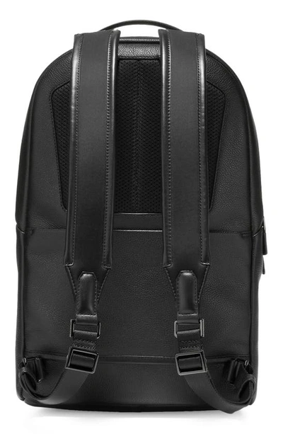 Cole Haan Triboro Leather Backpack In Black