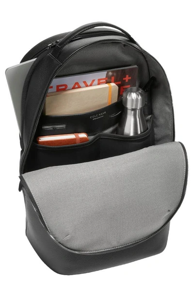 Cole Haan Triboro Leather Backpack In Black