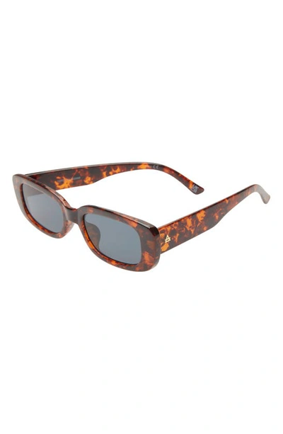 Shop Aire Ceres V2 51mm Rectangular Sunglasses In Dark Tort