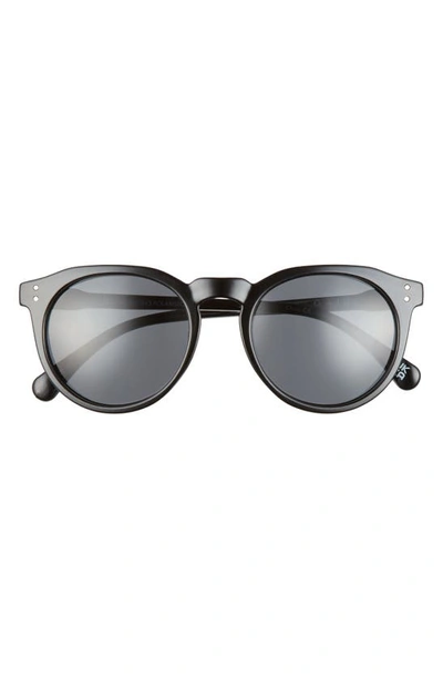 Shop Aire Nucleus V2 53mm Round Sunglasses In Black