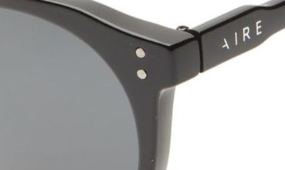 Shop Aire Nucleus V2 53mm Round Sunglasses In Black