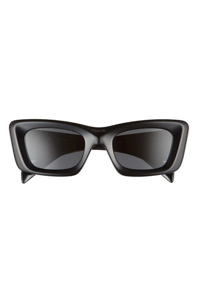 Prada 50mm Square Sunglasses In Black | ModeSens