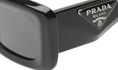 Prada 50mm Square Sunglasses In Black