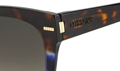 Shop Missoni 51mm Gradient Square Sunglasses In Brown/ Blue
