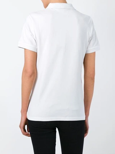 Shop Burberry Klassisches Poloshirt In White