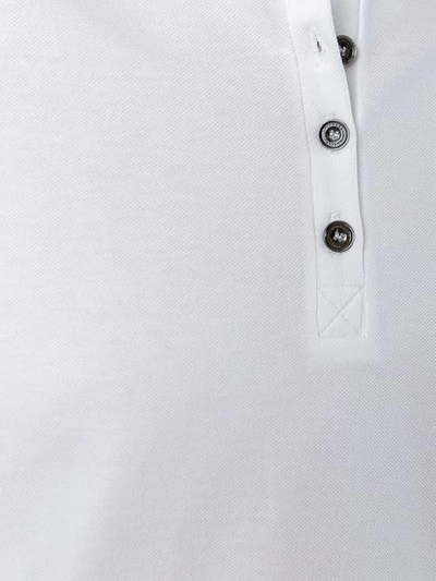 Shop Burberry Klassisches Poloshirt In White